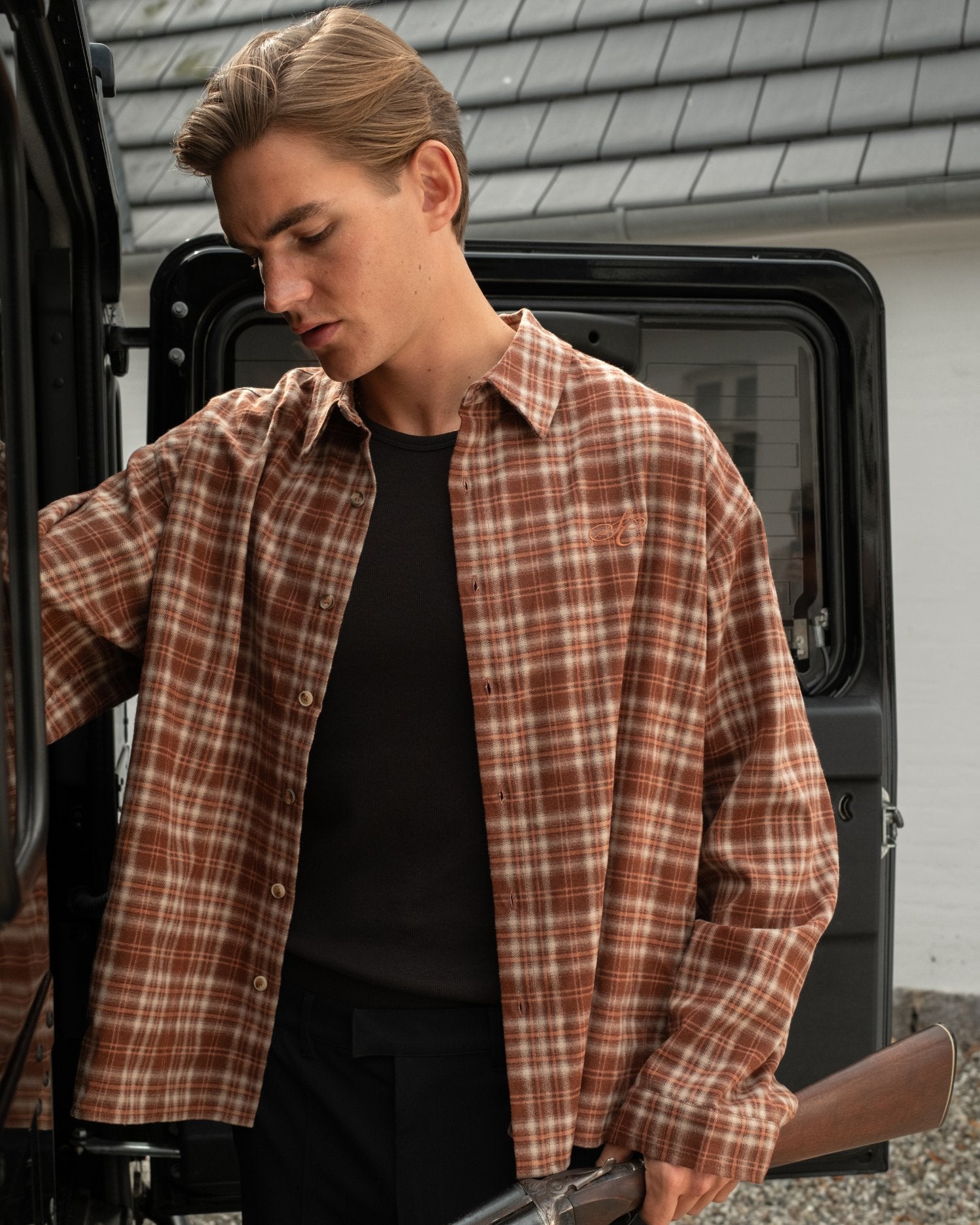 Ternet Flannel shirt bordeaux